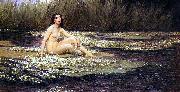 Herbert James Draper The water nymph oil painting artist